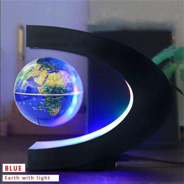 4inch round LED Levitating Rotating Night Lamp