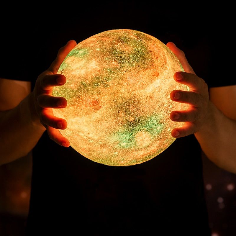 3D Print Color Changing Moon Lamp