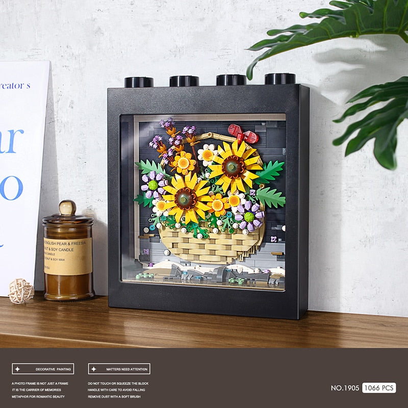 Sunflower Picture Frame Building Block
